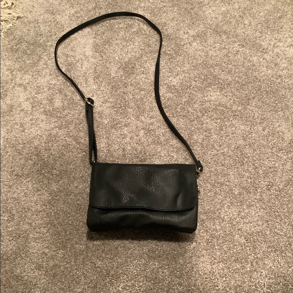 Olivia and joy black shoulder purse